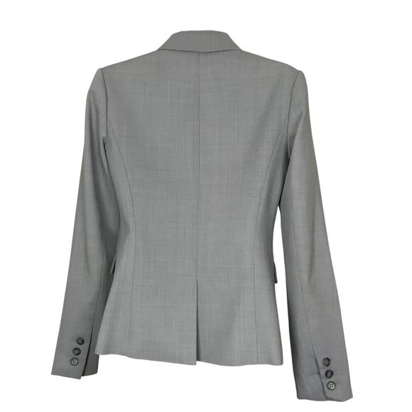 Theory Grey One Button Two Front Pockets Blazer Size 0 - Picture 5 of 7